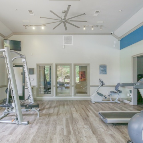 fitness room with workout equipment